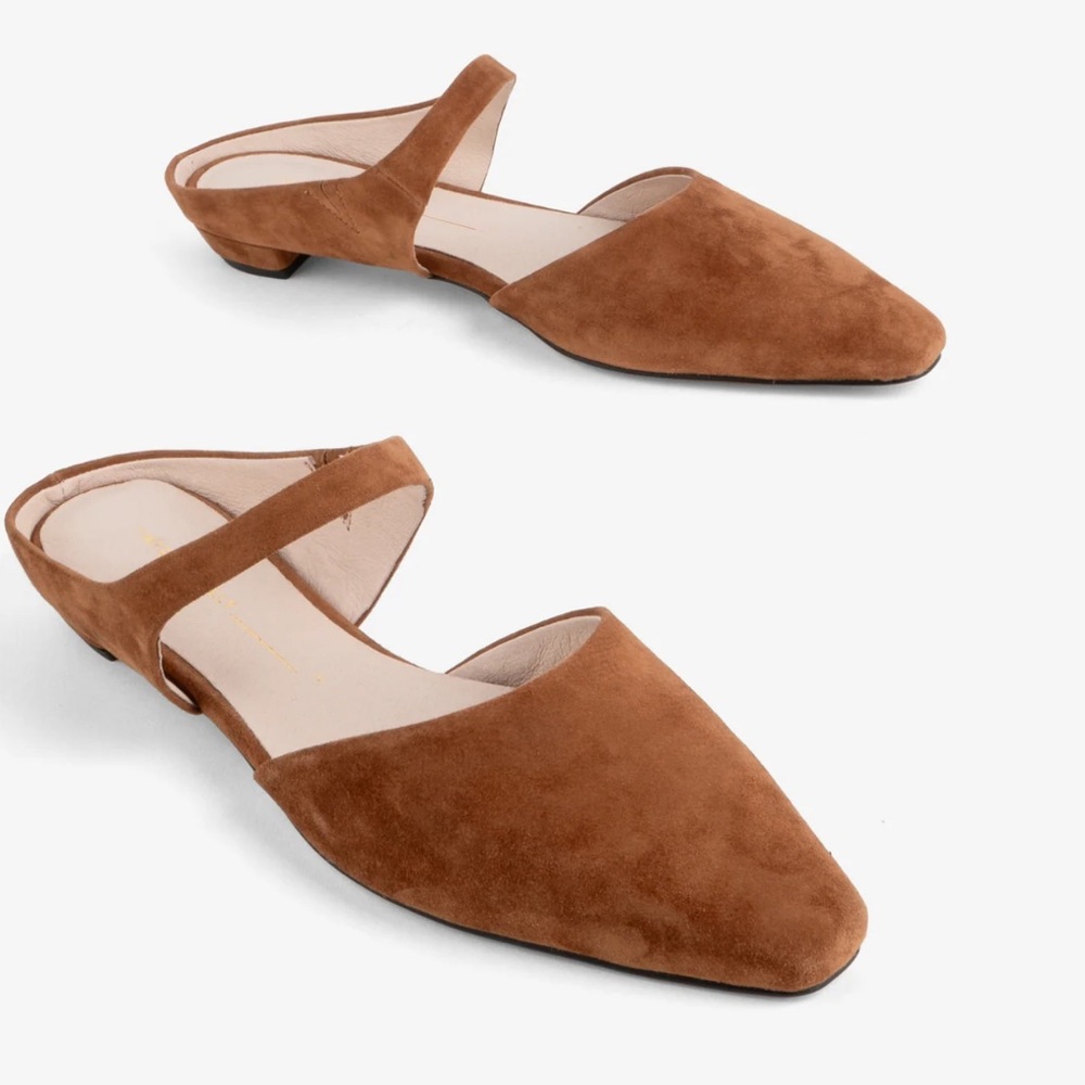 INTENTIONALLY BLANK Lourdes Slip on Suede Mules Suede - 7
